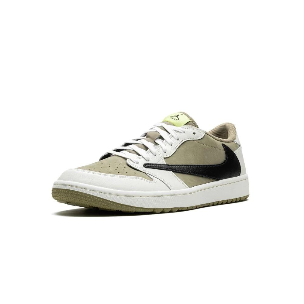 Travis Scott Jordan 1 Low Golf Olive