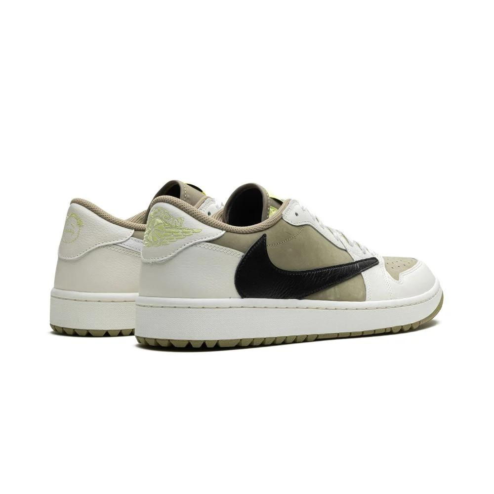 Travis Scott Jordan 1 Low Golf Olive