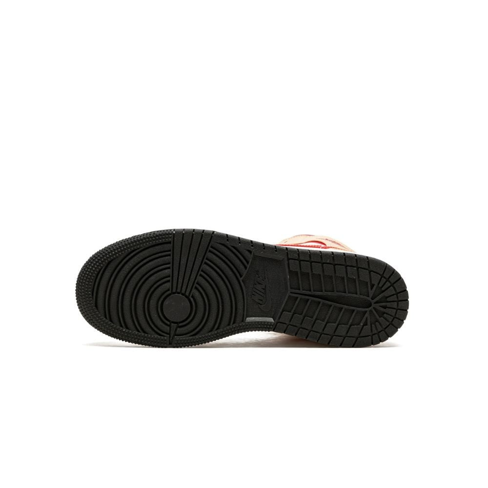 Jordan 1 Mid Beige Red