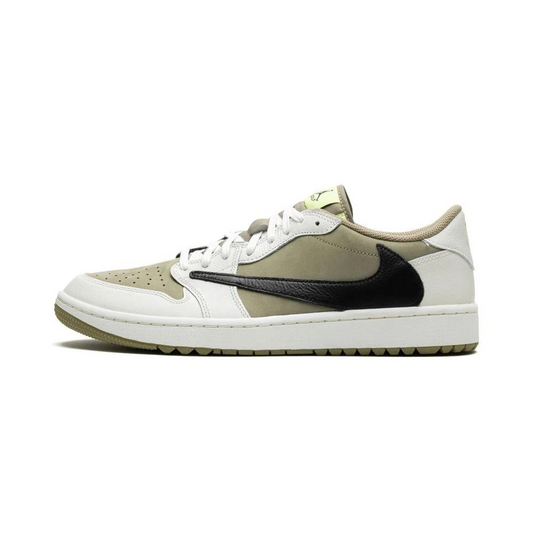 Travis Scott Jordan 1 Low Golf Olive