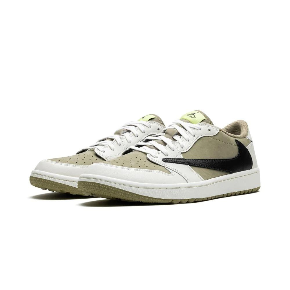 Travis Scott Jordan 1 Low Golf Olive